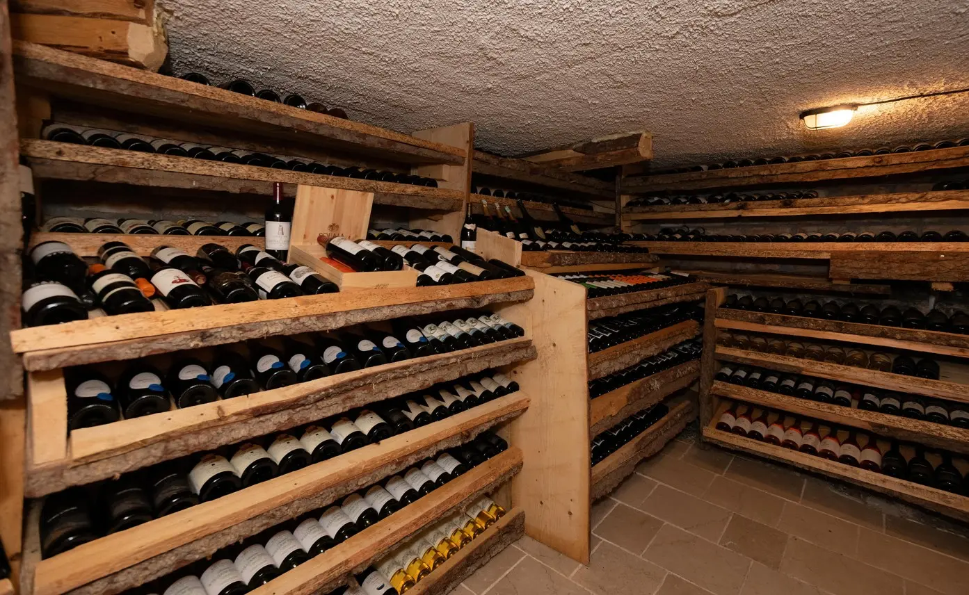 Wine and Heritage Cellar at Forte Rose — curated regional wines