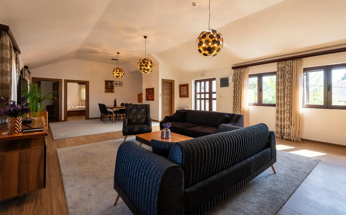 Presidential Suite — panoramic view over Boka Bay from Forte Rose