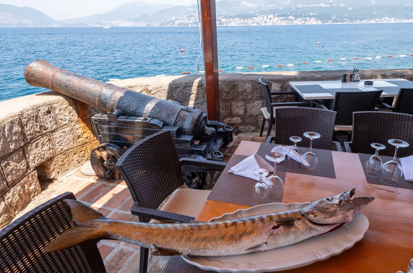 The Forte Rose Restaurant with panoramic Adriatic views