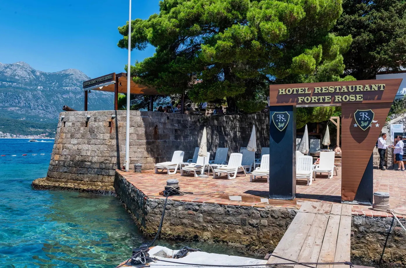 Boka Bay at golden hour — the setting of Forte Rose